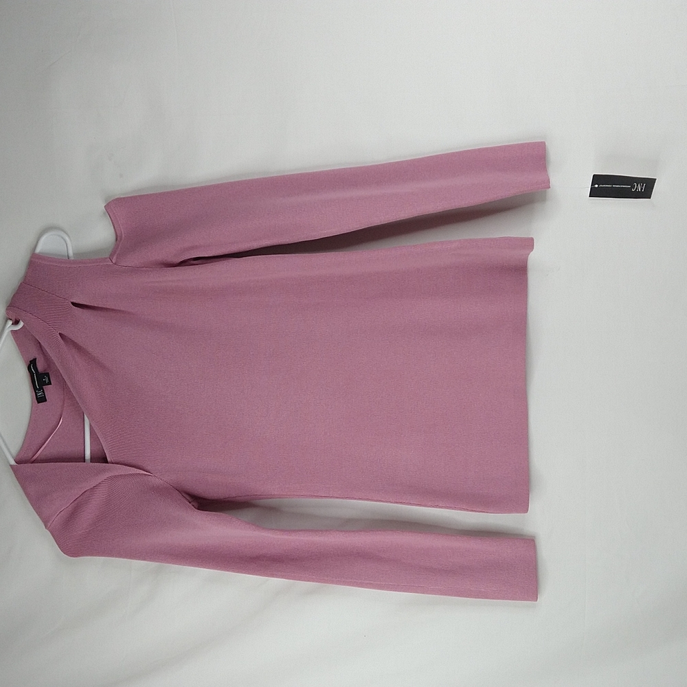 Women's Mauve Cold Shoulder Sweater Size: S - Picture 3 of 4